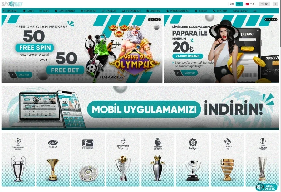 Siyahbet ekran görüntüsü